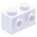 Produktbild LEGO 5 x Stein, Modifiziert 1 x 2 mit Noppen an 1 Seite Weiß