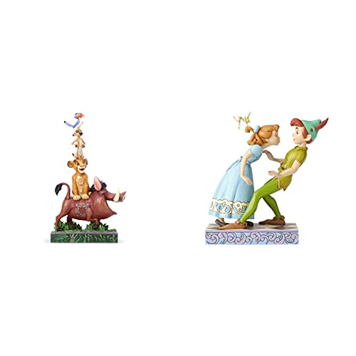 Disney Traditions, Figura de Pumba, Timón y Simba de El Rey León, para coleccionar, Enesco &...