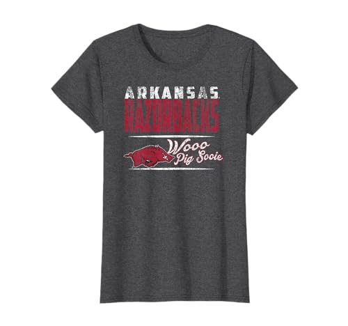 Arkansas Razorbacks Vintage Brush Dark Heather T-Shirt