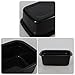 Gainhope 2-Pack 18 Quart Large Plastic Washing Basin, Rectangular Dish Tubs, Black