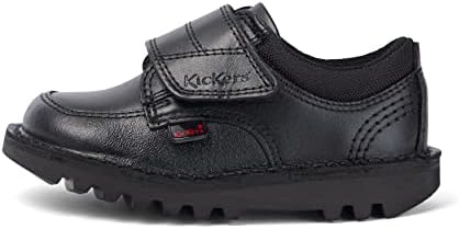 Kickers Kick Scuff Lo Leather Infant Baby Toddler Kids School Shoe Black - UK 12 | Image 4