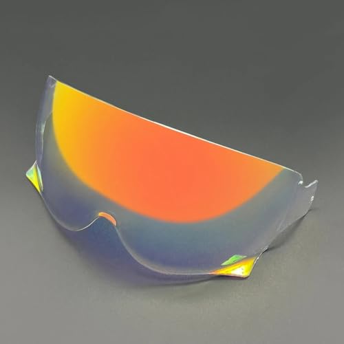 Visière CJ-3 pour Shoei J.O et EX-Zero écran de casque moto rétro couleur Clear Red
