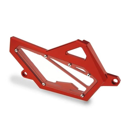 Kettenschutz Für Yamaha YZF-R3 YZFR3 Für YZF R3 R25 MT25 MT03 Motorrad Linke Seite Motor Kettenrad Abdeckungen Kette Schutz CNC Aluminium(Red)