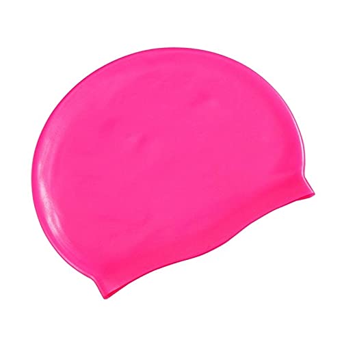 Czepek pływacki unisex silikonowy czepek pływacki wodoodporne czepki pływackie czapka sportowa elastyczna czapka pływacka gumowe akcesoria pływackie dla dorosłych (czerwony)