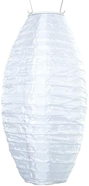 Allsop Home and Garden Soji Pod White, LED Outdoor Solar Lantern, Handmade with Weather-Resistant UV Rated Fabric, Stainless Steel Hardware, Chinese Style Light, 1-Count
