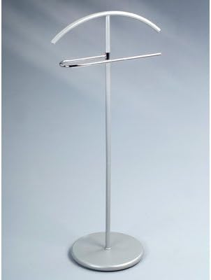 HomeTrends4You 825464 Valet Stand 46 x 104 x 30 cm Metal Silver
