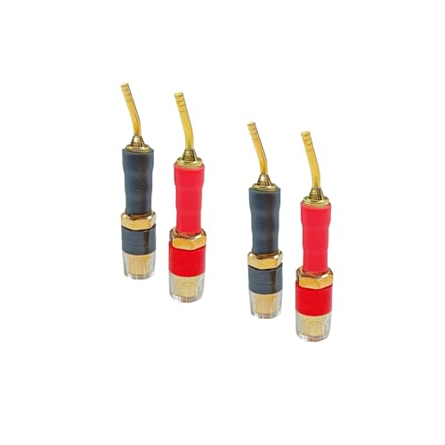 Adaptador Pin a Banana Jack 4 unidades, 24K Oro miniatura 3