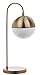 SAFAVIEH Lighting Collection Cappi Modern Brass Gold Orb 21-inch Bedroom Living Room Home Office Desk Dorm Study Nightstand Task Table Lamp (LED Bulb Included)