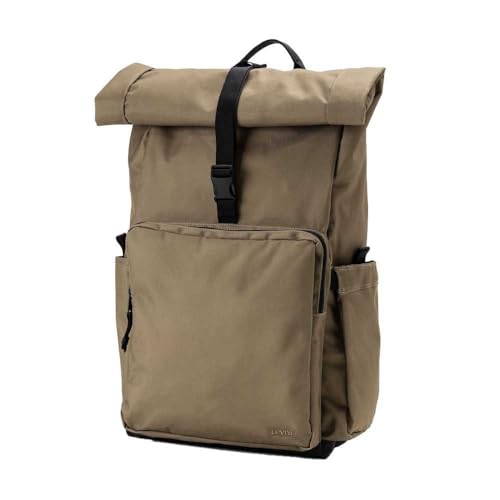 Levi's Men L-Pack Roll-Top Backpacks Green UN Levi's Men L-Pack Roll-Top Backpacks Green UN
