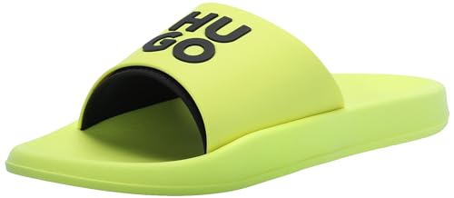 Image of HUGO Men's Stacked Logo Slide Sandal