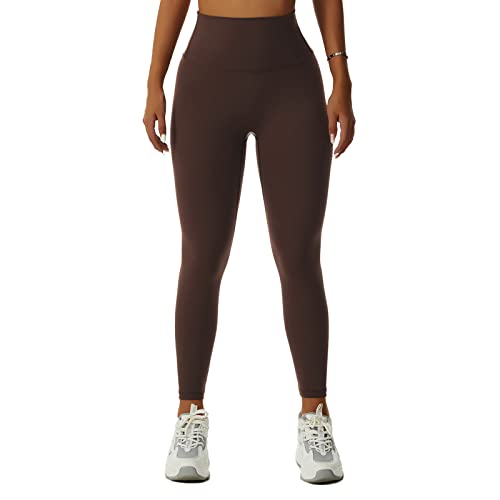 Las Polainas de Las Mujeres, Pantalones Delgados de la Yoga del Control de la Barriga del Color Sólido para el Gimnasio Completan un Ciclo (8/S)