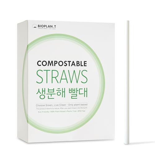 200 Pitillos Desechables Biodegradables 8.25 Pulgadas miniatura 1