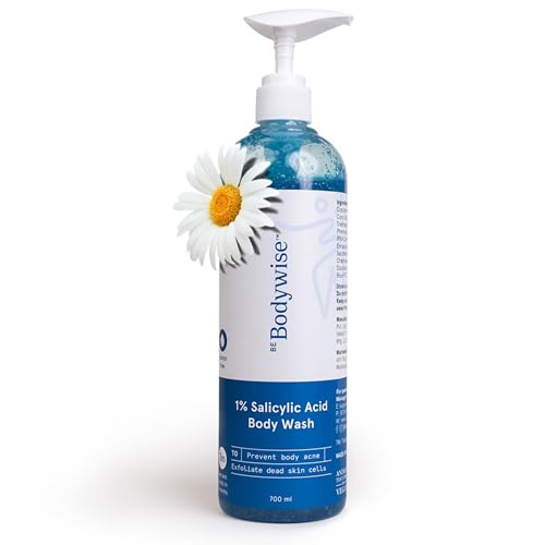 Be Bodywise Salicylic Acid Body Wash Shower Gel | For Body Acne Strawberry Skin | Infused with1% Salicylic Acid Camomile extract Pentavitin | Non-Drying Paraben Free I All Skin Types I 700 ml