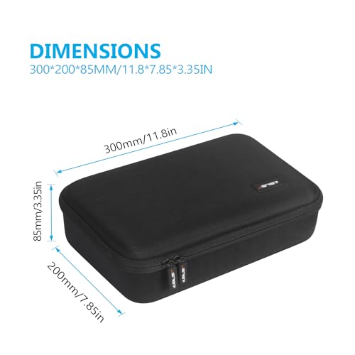 JSVER Tasche für DJI Mini 5 Pro,Mini 5 Pro Koffer, Tragetasche für DJI RC 2/RC-N3 Controller Reisetasche Schutztasche für Drohne Combo und Zubehör-Schwarz