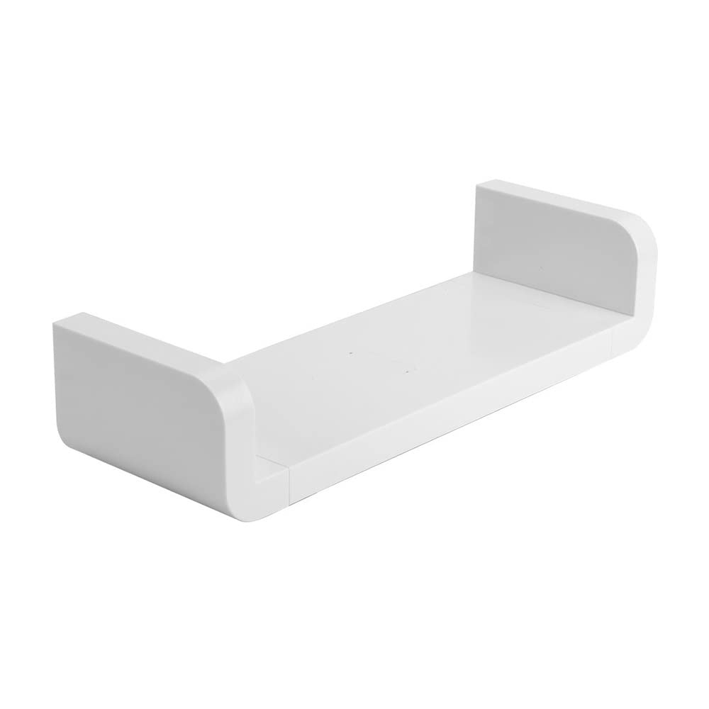 Shower Caddy Shower Self-Adhesive Wall-Mounted White Seasoning Debris Rack Bath Shower Rack Storage Shelf Bathroom Kitchen Organizer Bathroom