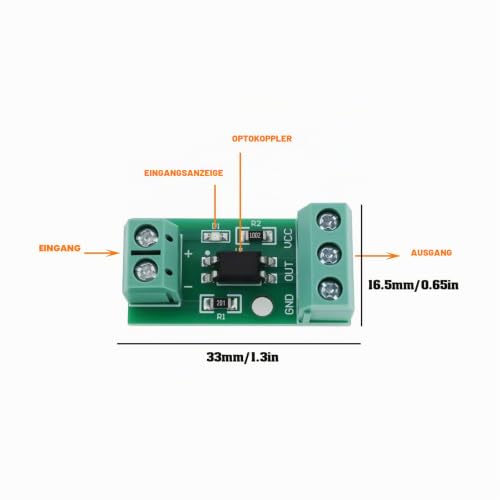 The Lord of the Tools 4 x 1-K PC817 Optokoppler-Isolationsmodul (3–5 V), geeignet für photoelektrische Isolator-Signalauflösung