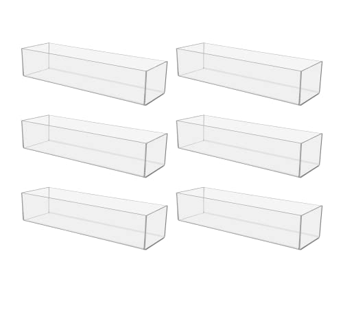 Marketing Holders 6 Pack Acrylic Retail Tray One Compartment 15