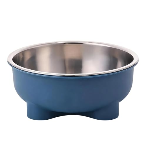 Personalisiert Futternapf Hund mit Gravur Name/Text,Edelstahl-Hundenapf Fressnapf Kleine Hund rutschfest Wassernapf für Hund Katze (Blue)
