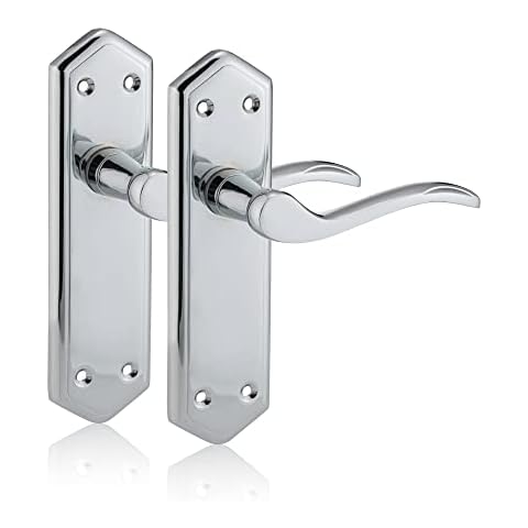 XFORT Polished Chrome Lever Latch Handles Cover