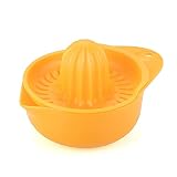 Fácil de limpiar: este exprimidor de cítricos es muy fácil de usar, fácil de limpiar, simplemente límpielo con agua.Orificio en el mango para un fácil almacenamiento.