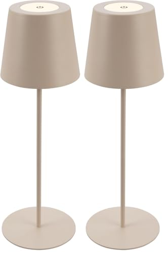 Briloner - Lampada da tavolo LED senza fili con touch,