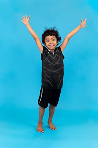 Image of Marvel Avengers Black Panther Toddler Boys Sleeveless Athletic Tank Top and Shorts Set 2T