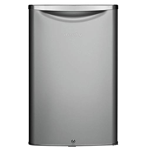 Danby DAR044A6DDB Contemporary Classic 4.4 Cu.Ft. Mini Fridge, Compact Refrigerator for Bedroom, Living Room, Bar, Dorm, Kitchen, Office, E-Star in Silver, 3 Sq Ft - Thumbnail 2