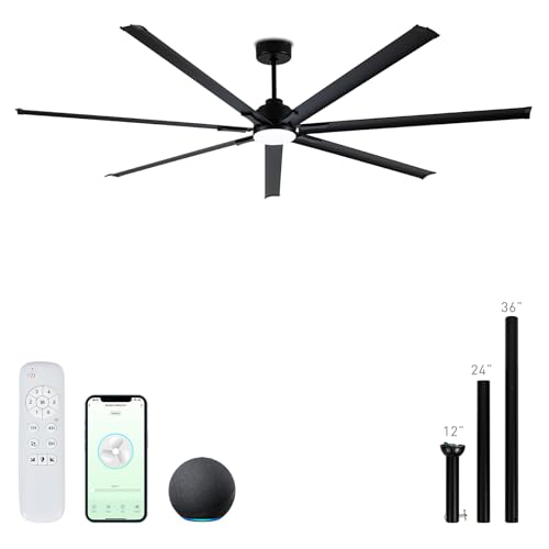 Minislak 96 Inch Smart Aluminum Ceiling Fan