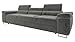 Mirjan24 Sofa Torezio III mit Einstellbare Kopfstützen, Dreisitzer Polstersofa, Füße aus Metall Chrom, Sofagarnitur, Wohnlandschaft, Couchgarnitur (Manila 16) MI 4 günstig Kaufen-Mirjan24 Sofa Torezio III mit Einstellbare Kopfstützen, Dreisitzer Polstersofa, Füße aus Metall Chrom, Sofagarnitur, Wohnlandschaft, Couchgarnitur (Manila 16)