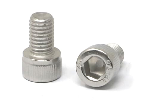 Image of iexcell 10 Pcs M10 x 16mm Thread Pitch 1.5 mm Stainless Steel 304 Hex Socket Head Cap Screws Bolts Kit