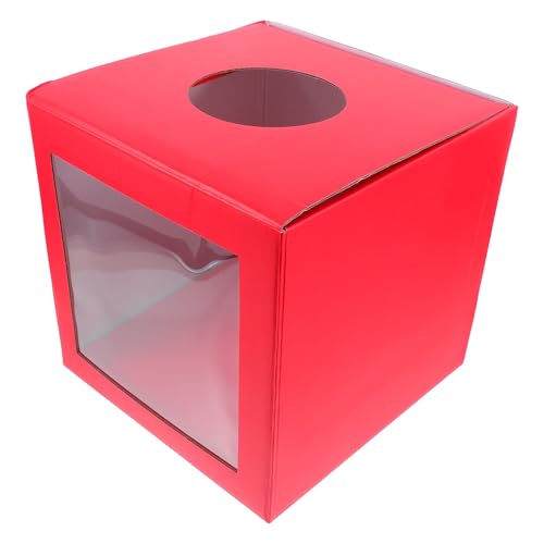 ULTECHNOVO Caja cúbica multifunción para billetes de lotería urna para donaciones portátil de material resistente accesorio para fiestas, reuniones anuales y actividades empresariales
