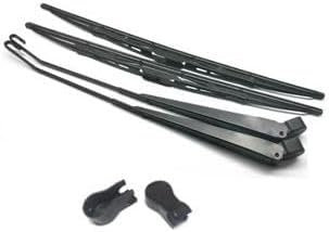 2X Front Wiper Arm and Blades,intended for Nissan PickUp D21 Pathfinder 86-97