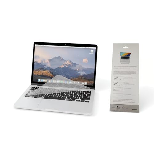 Image of US Layout Keyboard Cover for MacBook Air 13" 15" (M2/M3) & Pro 14" 16" (M1/M2/M3 Pro/Max) - Clear TPU Skin for US Version Keyboards [Rectangular Enter Key Only] - NOT for UK/EU Layout