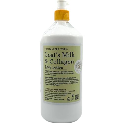 Goat's Milk & Collagen Nourishing Body Lotion, Honey Almond, All Skin Types, 31.8 oz image 5