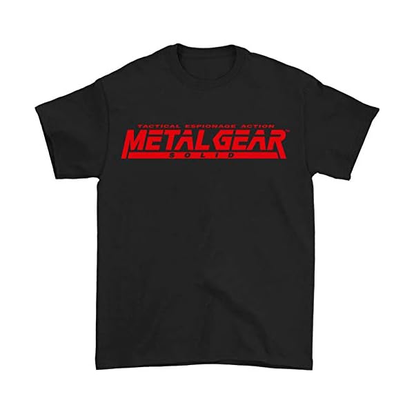 Metal Gear Solid Shirt Graphic Cotton Fashion Game T-Shirts Top Black