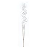 Curly Ting Ting Iridescent Glitter White Branches 26 inches - 20 pcs per bunch