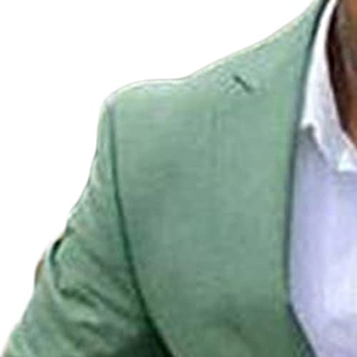 Maiyifu-GJ Men's 2 Piece Slim Fit Suit Solid Two Button Blazer Jacket Pants Set Single Breasted Formal Tux Blazer & Trousers2