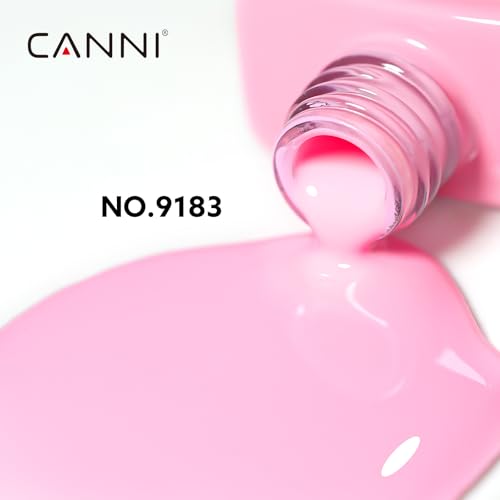 Image of CANNI Baby Pink Gel Nail Polish, 1Pcs Nude Pink Gel Polish Light Nude Color Soak Off U V Nail Manicure Salon DIY at Home