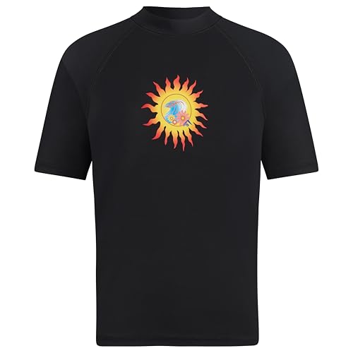 Image of Kanu Surf Girls' Karlie Rash Guard UPF 50+ Sun Protection Short Sleeve Swim Shirt