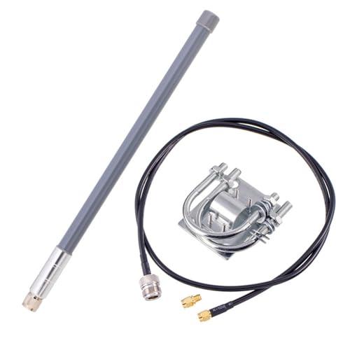 MQODLFP Antena Lora de 915 MHz impermeable IP67 de fibra de vidrio tipo N para exteriores