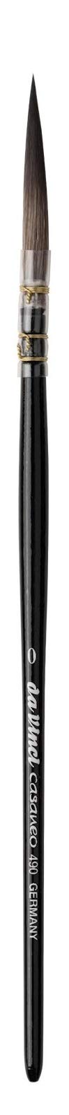 da Vinci casaneo Serie 490 - Pincel de acuarela con ajuste de fibra largo n.º 0 + da Vinci Sérié 5580 Mini