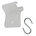 SharpTank Ceiling Grid Clips | 150 Pc Kit of Clear Clips and Ceiling Hooks for Hanging Classroom Decorations and Office Decor (Includes 75 Ceiling Clips and 75 S-Hooks)
