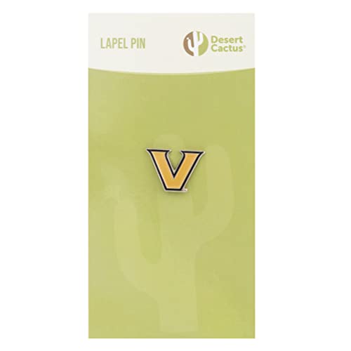Image of Desert Cactus Vanderbilt University Lapel Pin VANDY Commodores Made of Metal for Formal Wear, Bag and Hat Jewelry, and Tie Tack (Pin A)