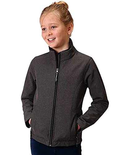 Roper Girls' Charcoal Softshell Jacket Charcoal X-Large