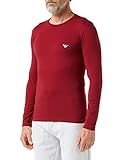 Emporio Armani Underwear Herren T-Shirt Shiny Logoband Hemd, Amaranth, M