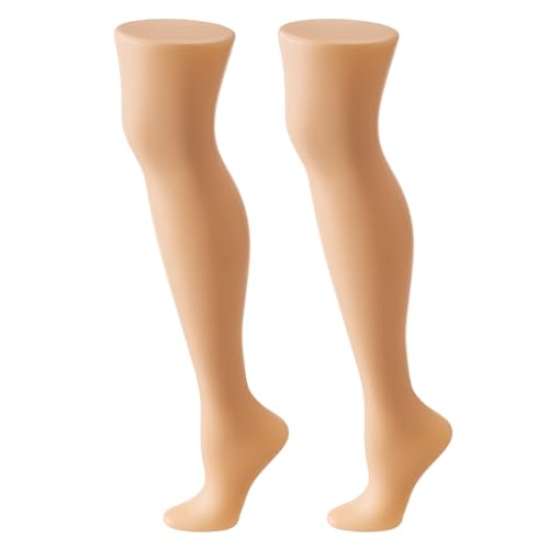 AceOrbit 2 Pcs Female Mannequin Legs Commercial Standing Legs Sock and Hosiery Display 25.6' Tall...