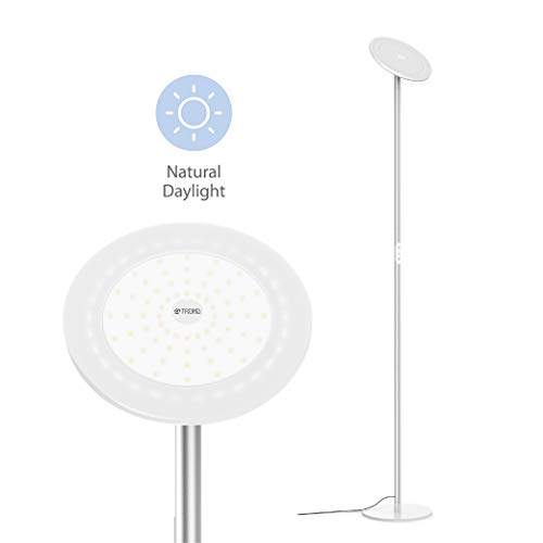 TROND LED Torchiere Floor Lamp, Modern Sky Tall Dimmable Lamp 30W, 5500K Natural