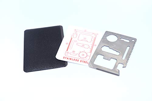 FGen 3pcs Open Bottle Cap 11 Kinds Of Multi-Function Silver Double-Row Tooth Tool Card Card Knife Tool Card - Thumbnail 5