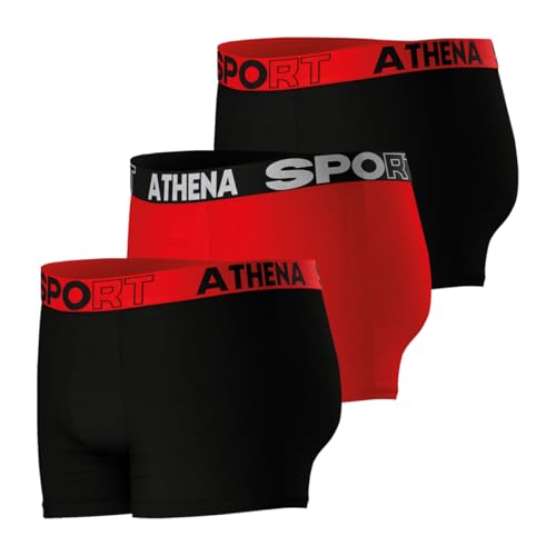 Boxer Athena para hombre calzoncillo comodo de algodon elastico 3