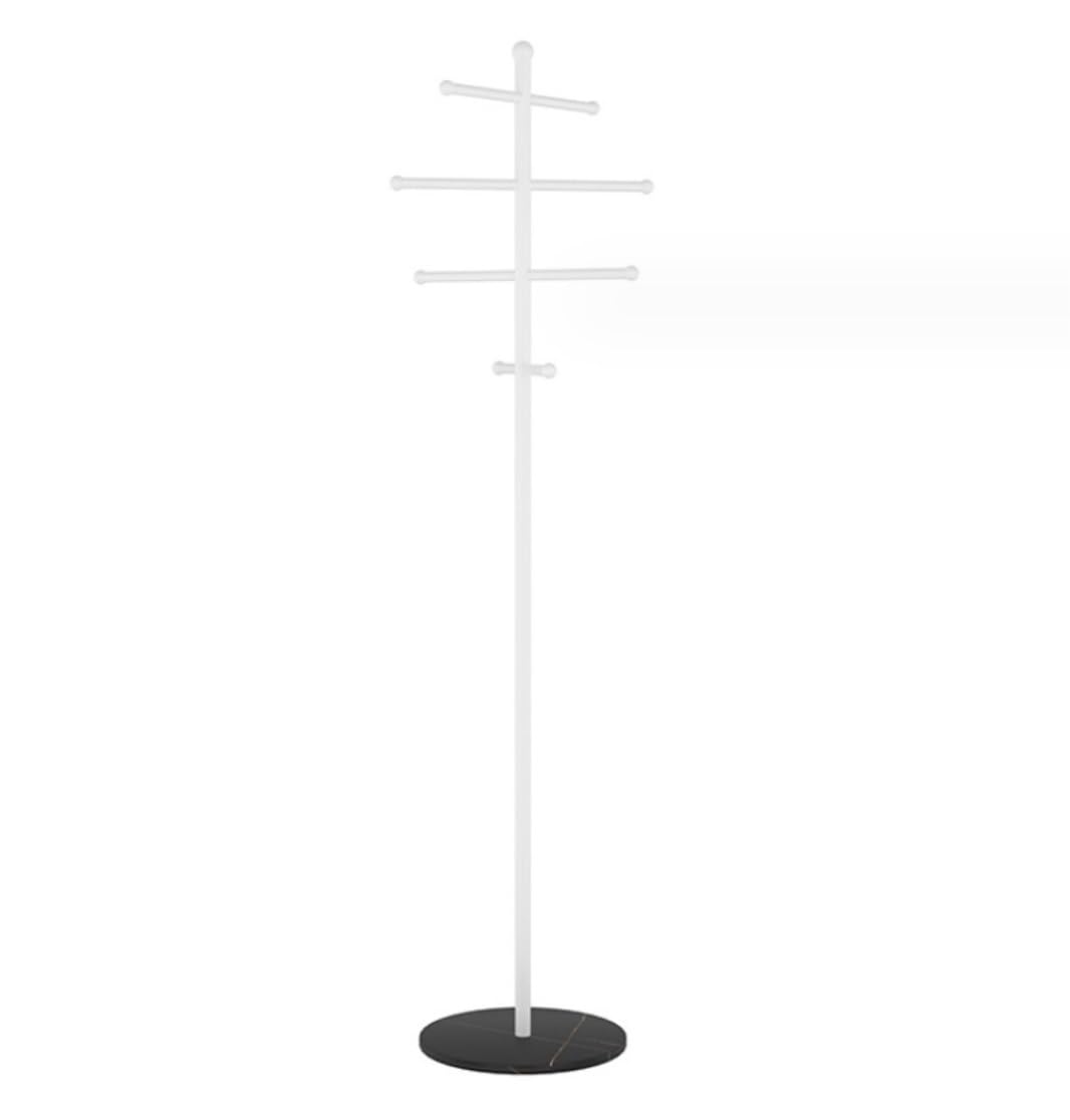 Piantana Portasciugamani Portasciugamani da Terra Portasciugamani Da Terra In Ferro Con Base In Marmo Portasciugamani Da Bagno Portasciugamani Autoportante (Color : White+black, Size : 32 * 150cm)